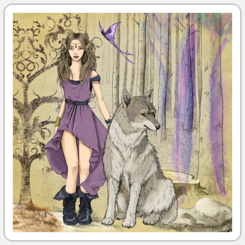 Beau - Sticker taille S (10 x 10 cm) - blanc mat