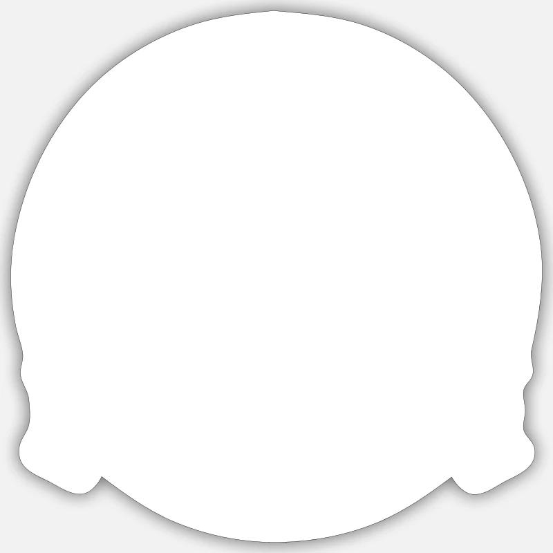 DJOstseeSound Design - Sticker Größe S (10 x 10 cm) - Mattweiß