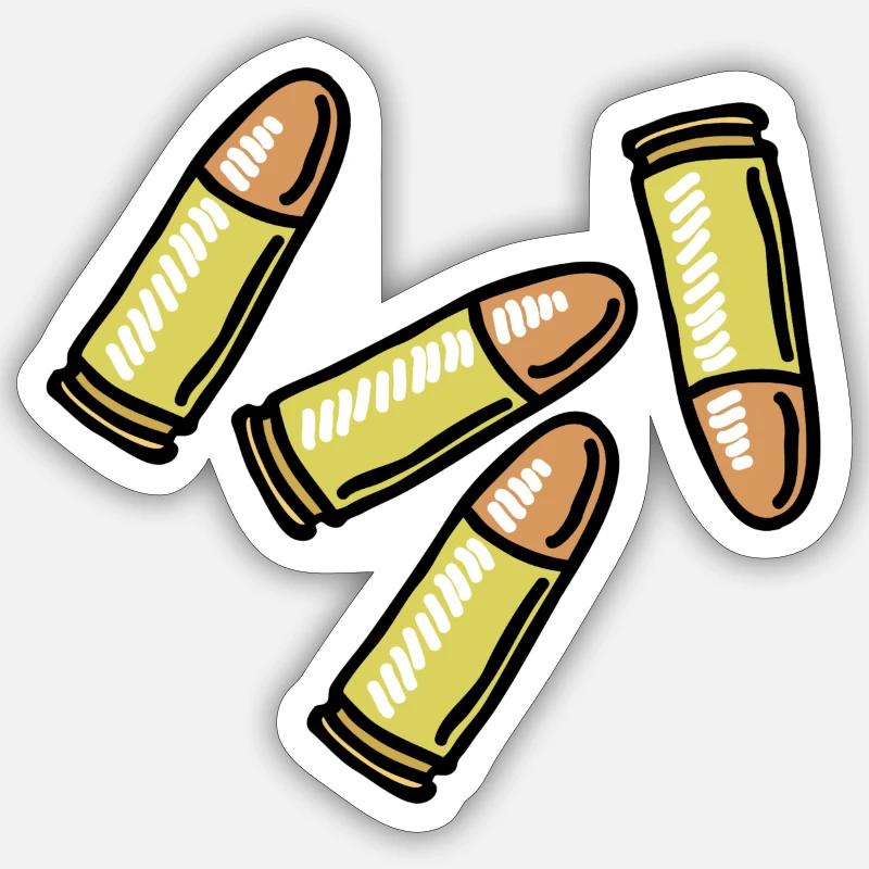 Ammunition shells Sticker size S (10 x 10 cm)
