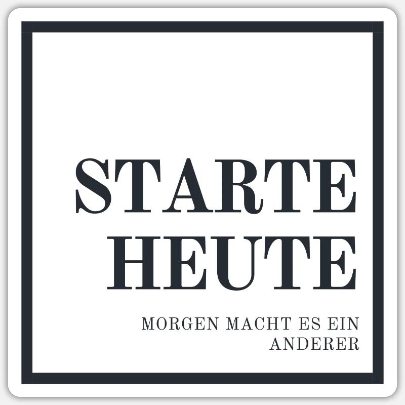 StarteHeute Sticker Größe S (10 x 10 cm)