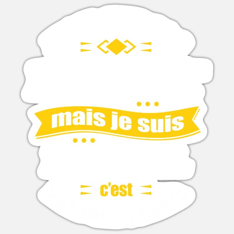 MARCEL PARFAIT - PRENOM MARCEL - Sticker taille S (10 x 10 cm) - blanc mat