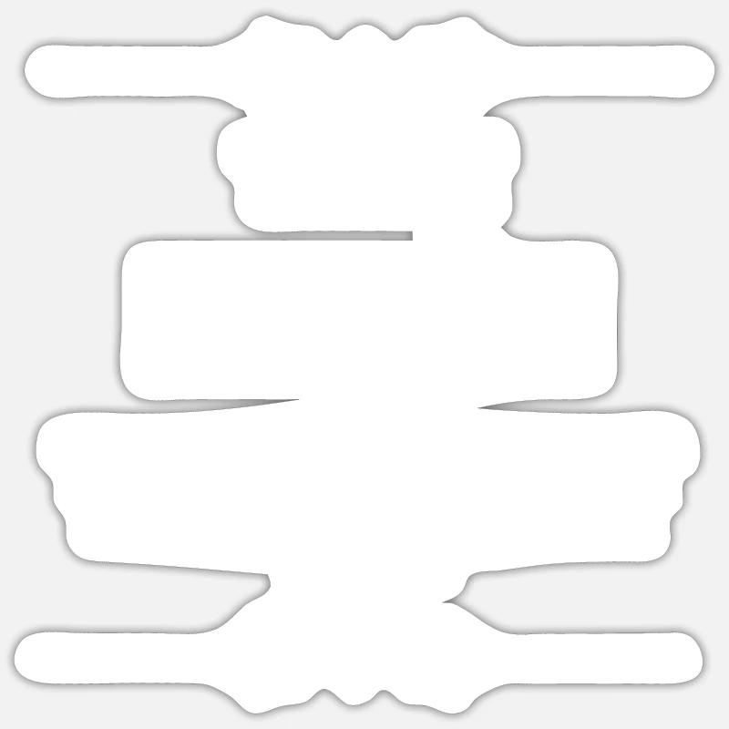 Der Koch Design, - Sticker Größe S (10 x 10 cm) - Mattweiß