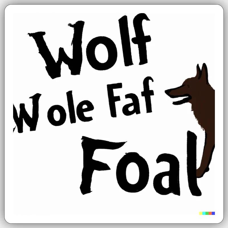 Wolf Sticker Größe S (10 x 10 cm)
