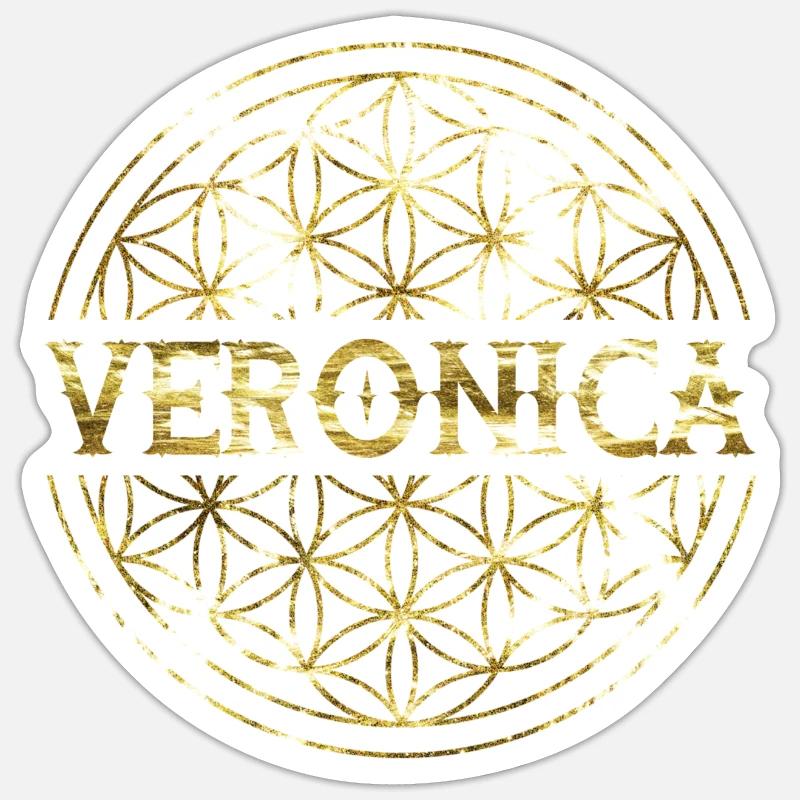 Veronica - Sticker Größe S (10 x 10 cm) - Mattweiß