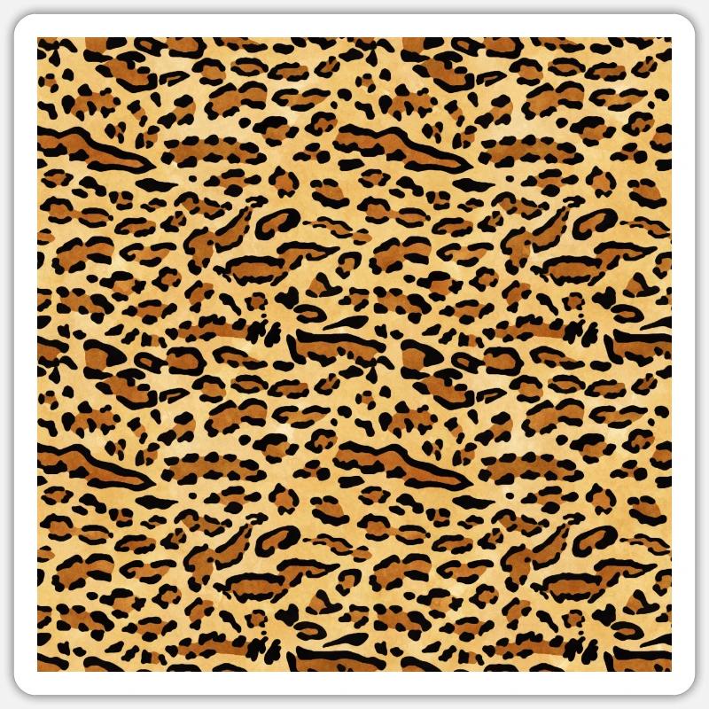 Ocelot Muster - Sticker Größe S (10 x 10 cm) - Mattweiß