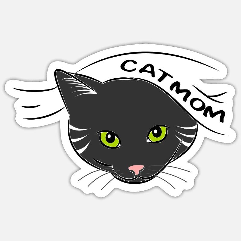 Chat Sticker taille S (10 x 10 cm)