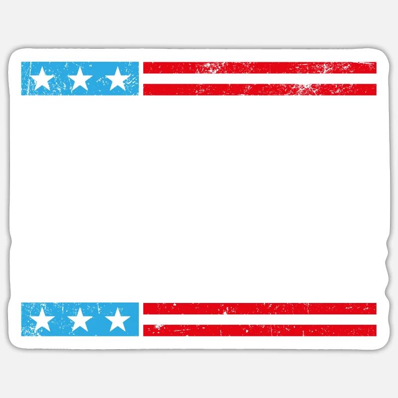 Dirigez les démocrates - Sticker taille S (10 x 10 cm) - blanc mat