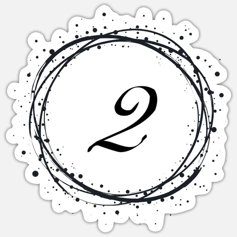 2 - Sticker taille S (10 x 10 cm) - blanc mat