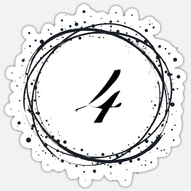 4 - Sticker size S (10 x 10 cm) - white matte