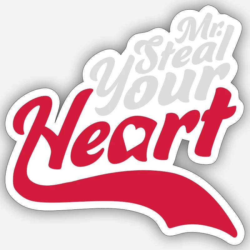 Hr. stjæler dit hjerte Sticker