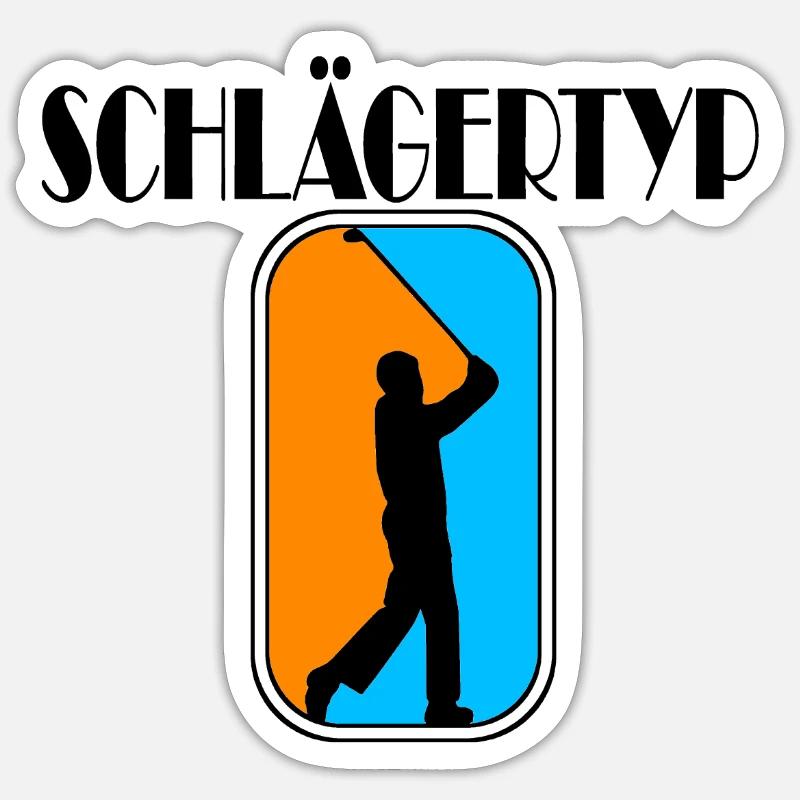 golf schlägertyp Sticker Größe S (10 x 10 cm)