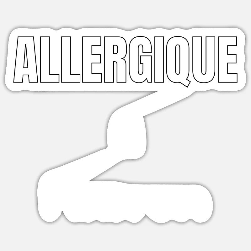 Allergiqueà Macron Sticker taille S (10 x 10 cm)