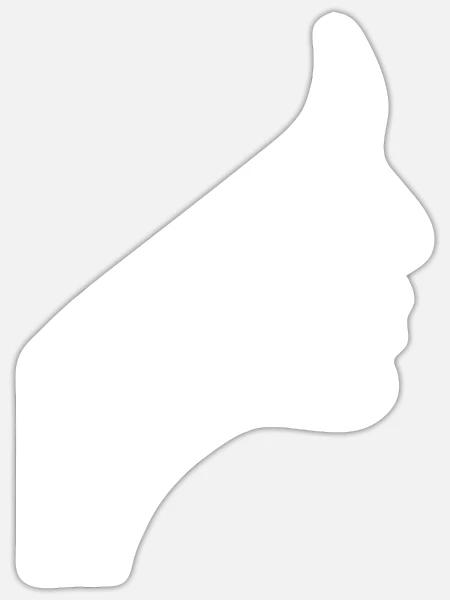 frau in weiss - Sticker Größe S (10 x 10 cm) - Mattweiß