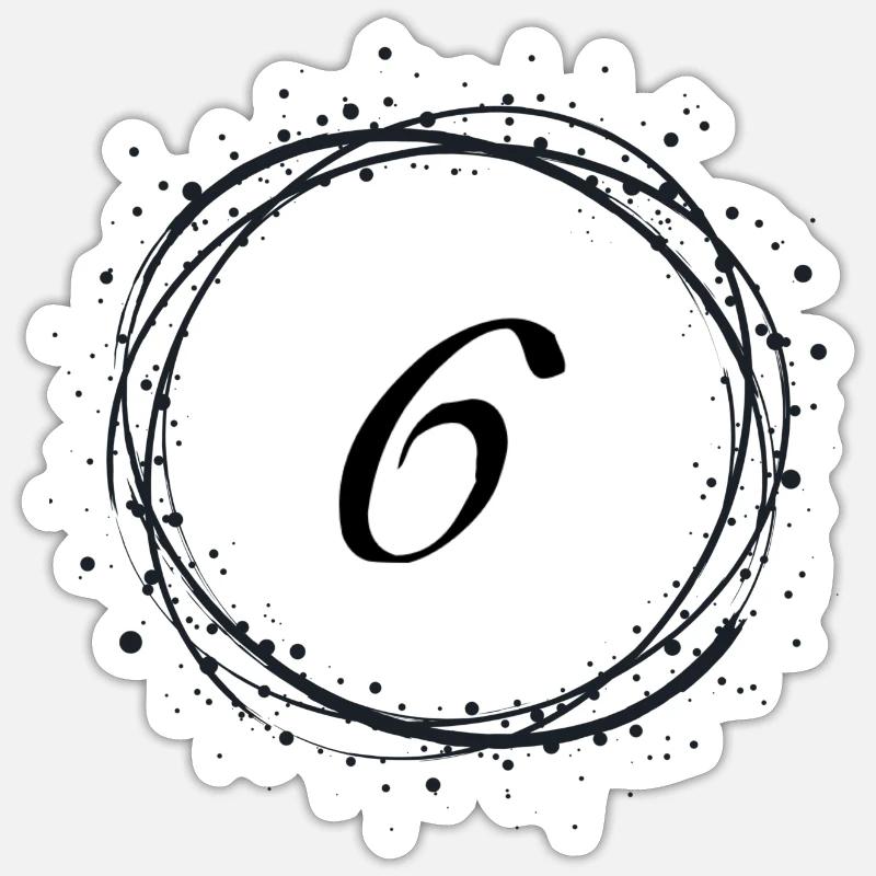 6 - Sticker taille S (10 x 10 cm) - blanc mat