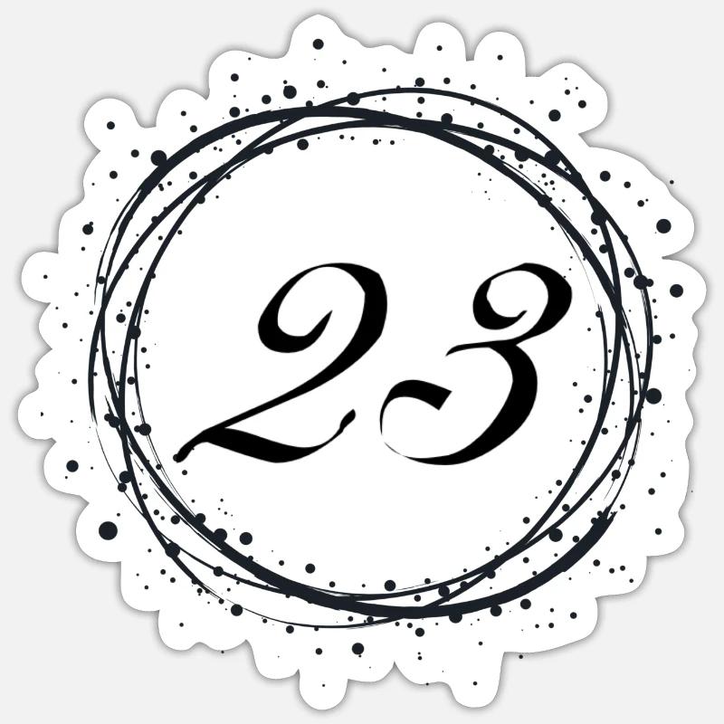 23 - Sticker size S (10 x 10 cm) - white matte
