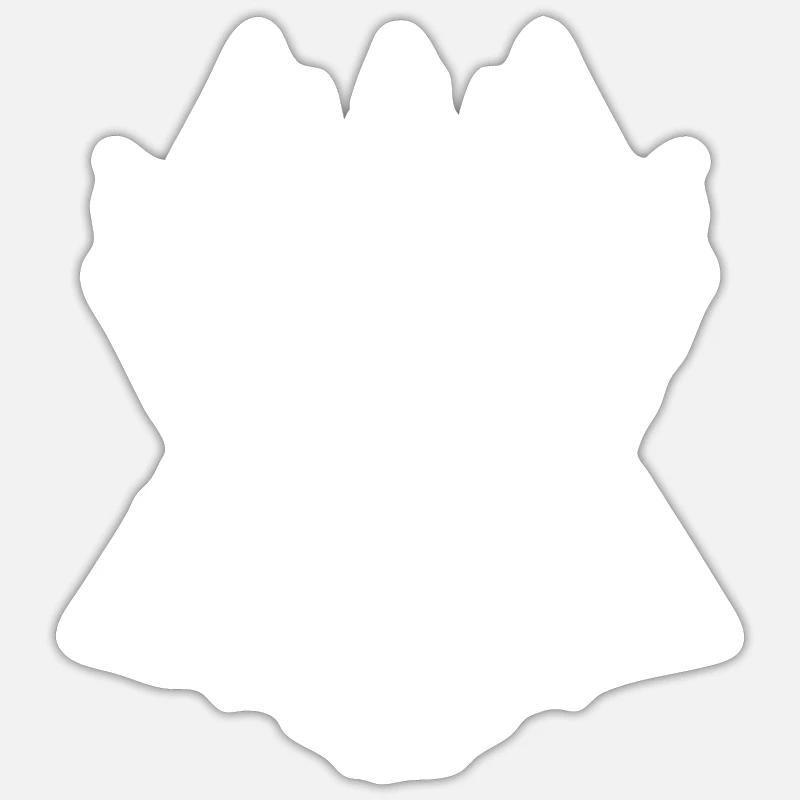 Black Coven - Shadow Crown - Sticker size S (10 x 10 cm) - white matte
