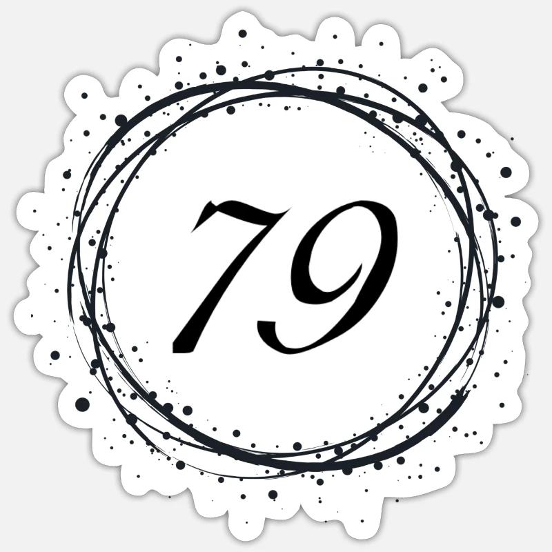 79 - Sticker taille S (10 x 10 cm) - blanc mat