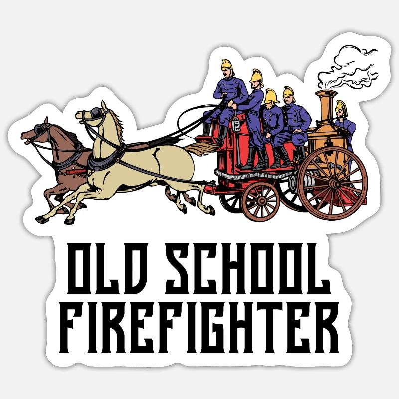 Professional Fire Brigade Firefighter Fire Brigade Statement Sticker size S (10 x 10 cm)