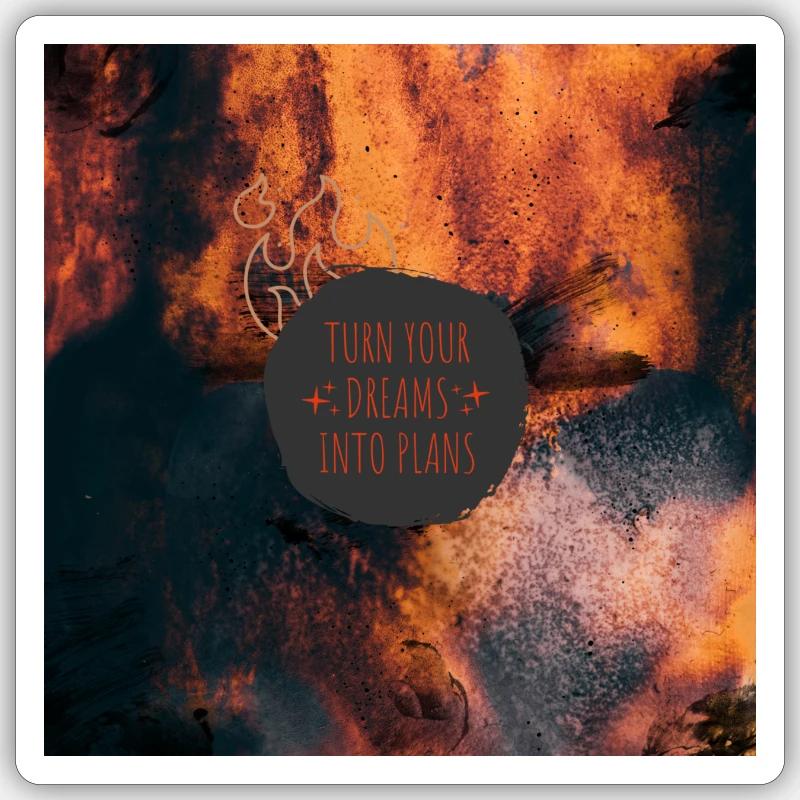 Dreams - Sticker Größe S (10 x 10 cm) - Mattweiß