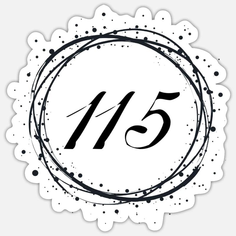 115 - Sticker taille S (10 x 10 cm) - blanc mat