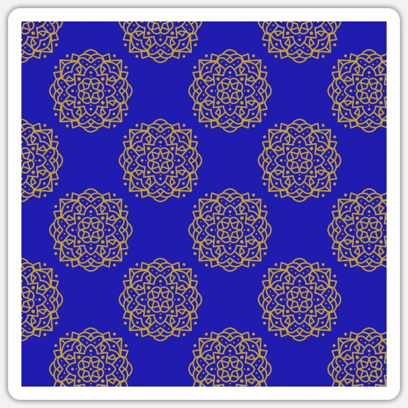 colorful pattern design mandala Sticker size S (10 x 10 cm)