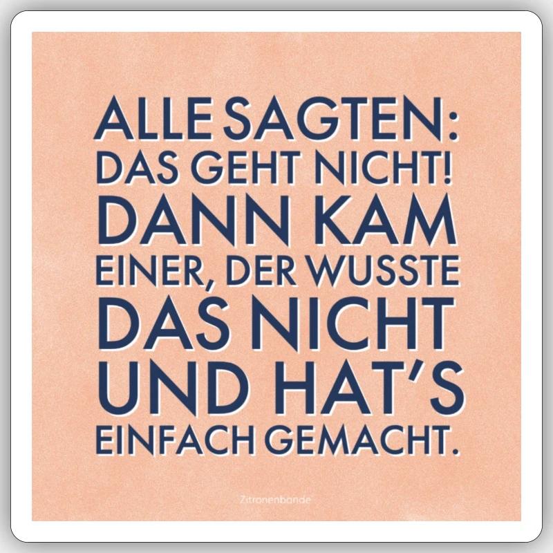 Sticker Größe S (10 x 10 cm) - 