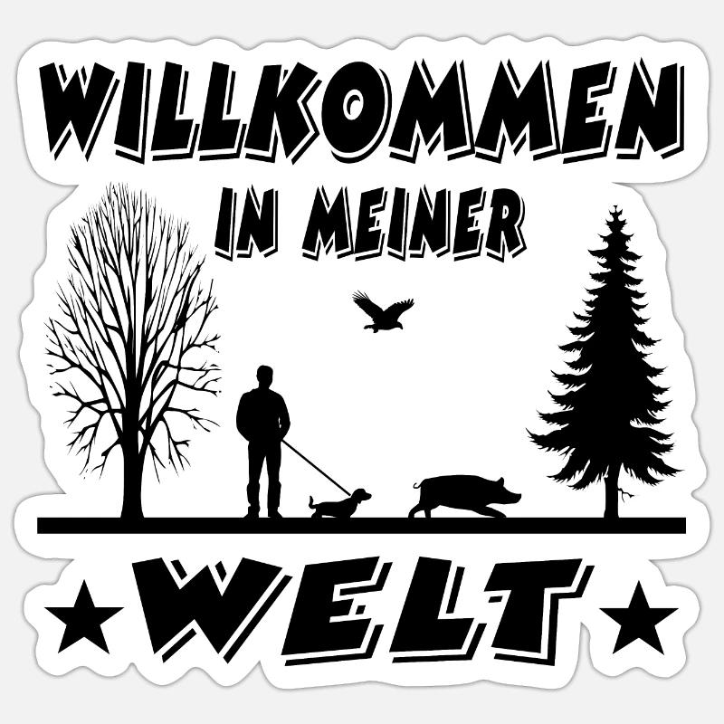 Jäger Sticker Größe S (10 x 10 cm)