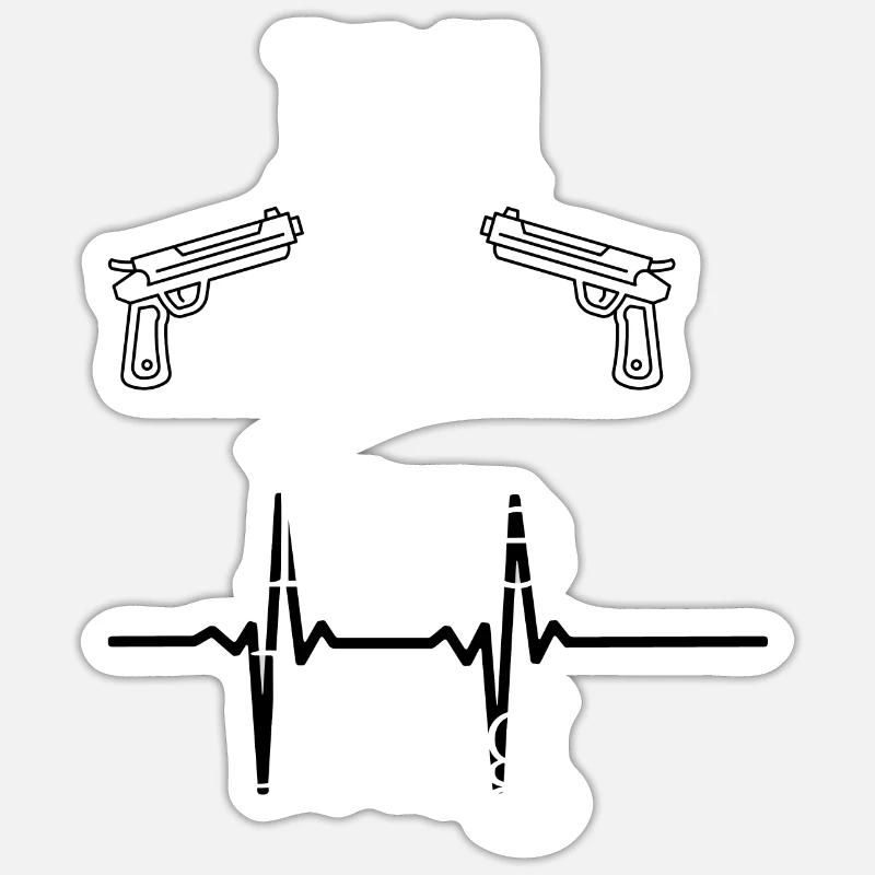 Kill fast Live long - Sticker size S (10 x 10 cm) - white matte