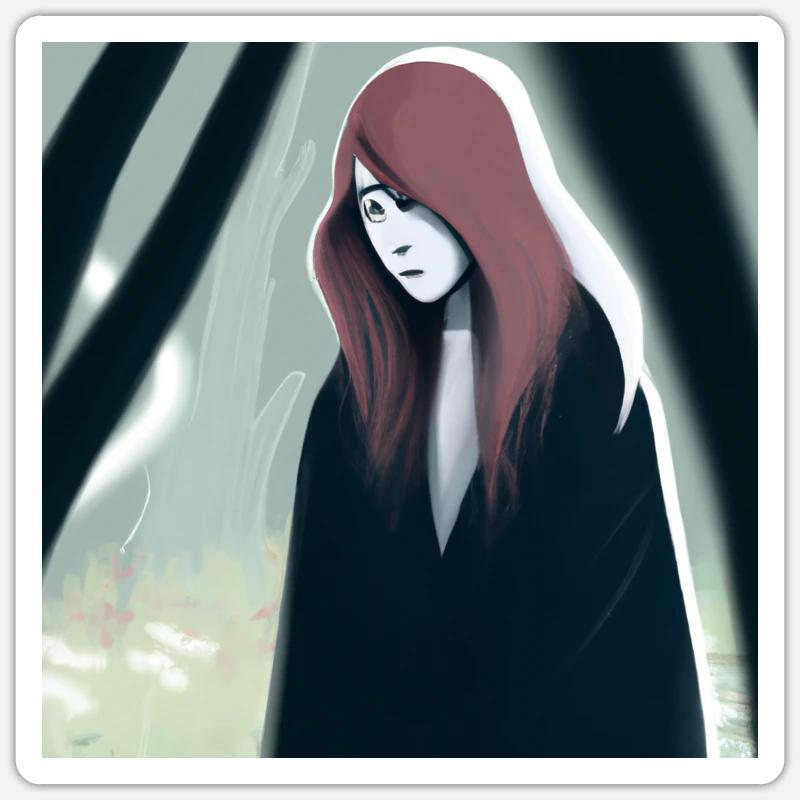 Emo Mädchen Traurig Düster #001 Sticker Größe S (10 x 10 cm)