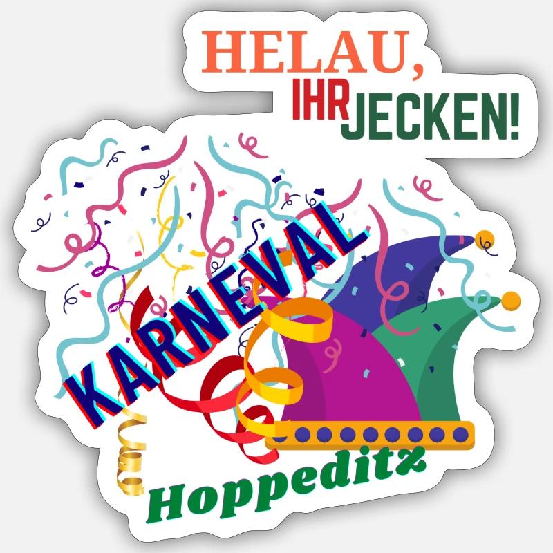 Funkemarichen - Sticker Größe S (10 x 10 cm) - Mattweiß