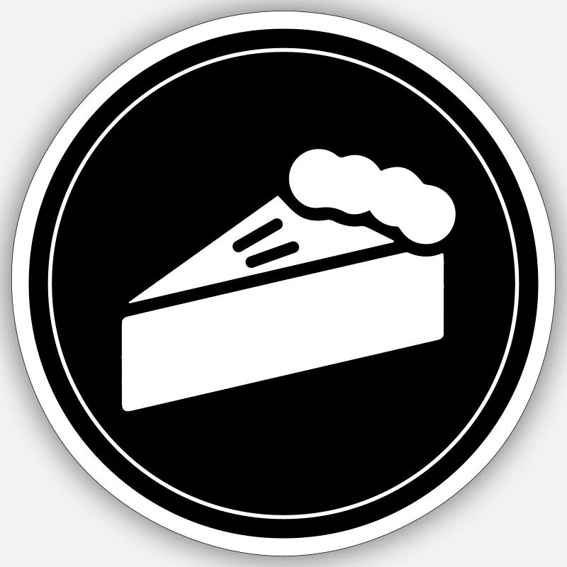 Cake apple pie pastry chef Sticker size S (10 x 10 cm)