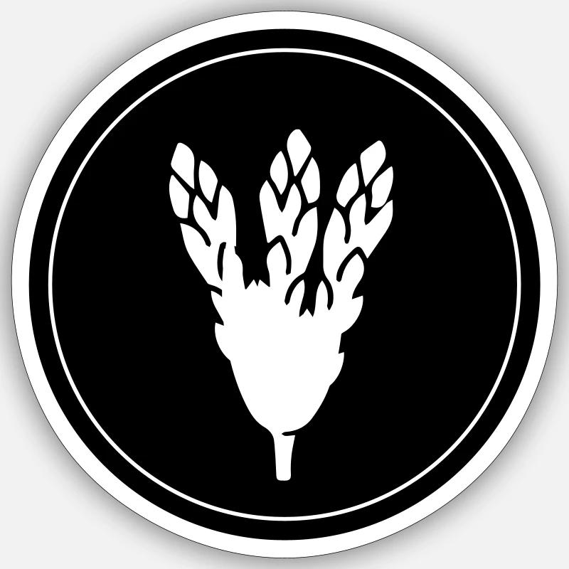 Asparagus Vegetables - Sticker size S (10 x 10 cm) - white matte