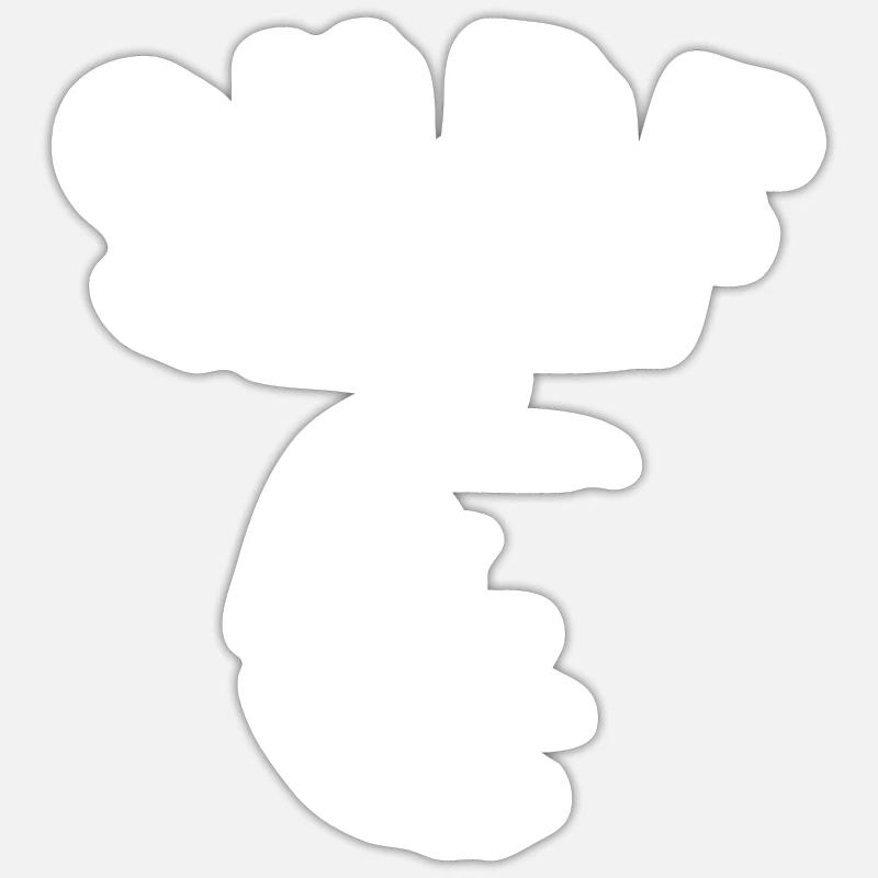 surf - Sticker taille S (10 x 10 cm) - blanc mat