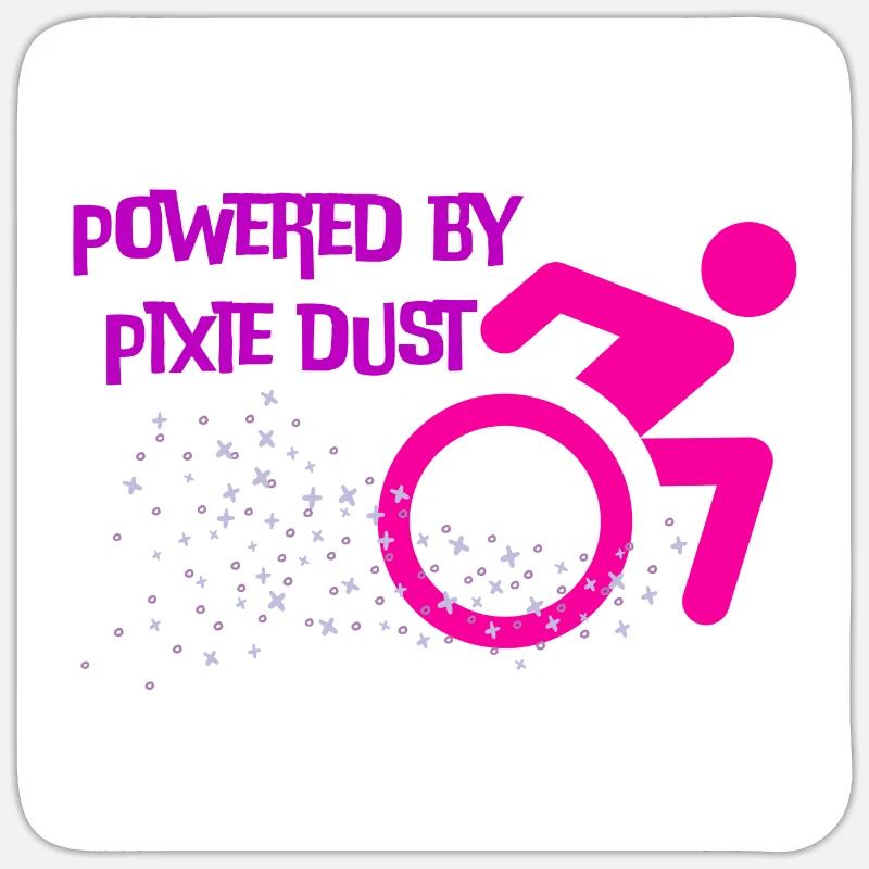Unterstützt von Pixie Dust Sticker Größe S (10 x 10 cm)