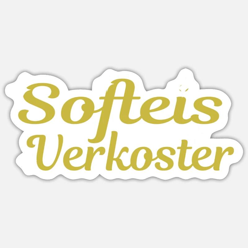 Softeis Verkoster Sticker Größe S (10 x 10 cm)