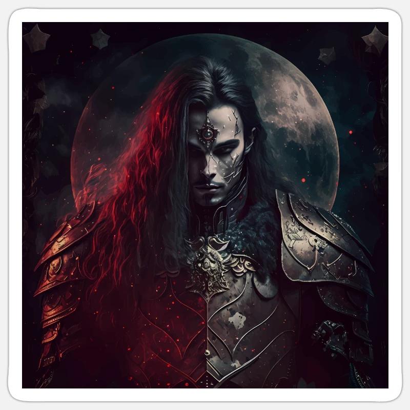 Dark Fantasy Vampire Version 4 Sticker size S (10 x 10 cm)