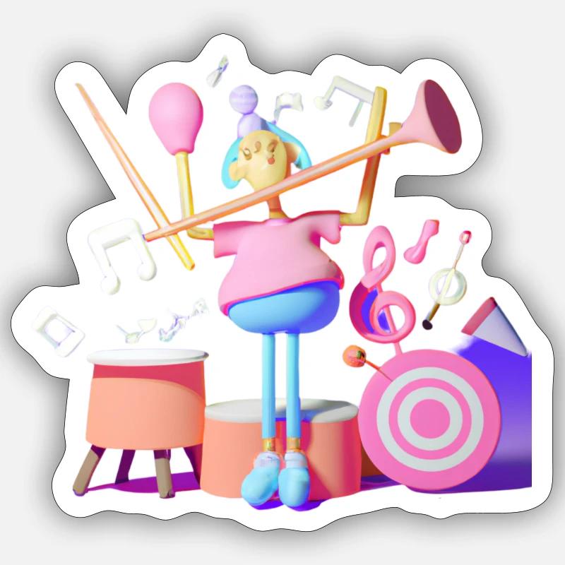 Sticker Größe S (10 x 10 cm) - 