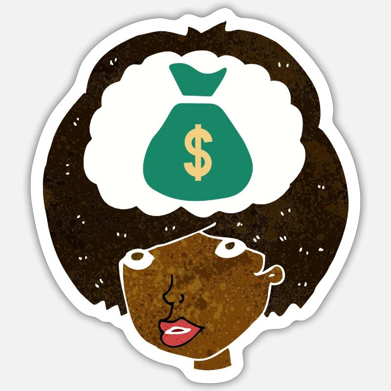 Réfléchissant à l’argent - Sticker taille S (10 x 10 cm) - blanc mat