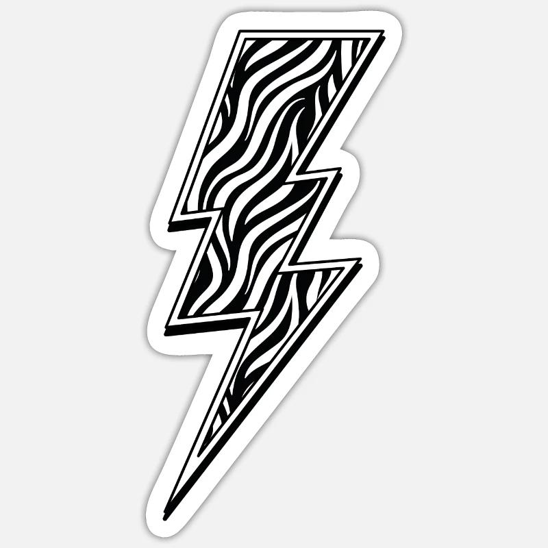Zebra Flash Sticker size S (10 x 10 cm)