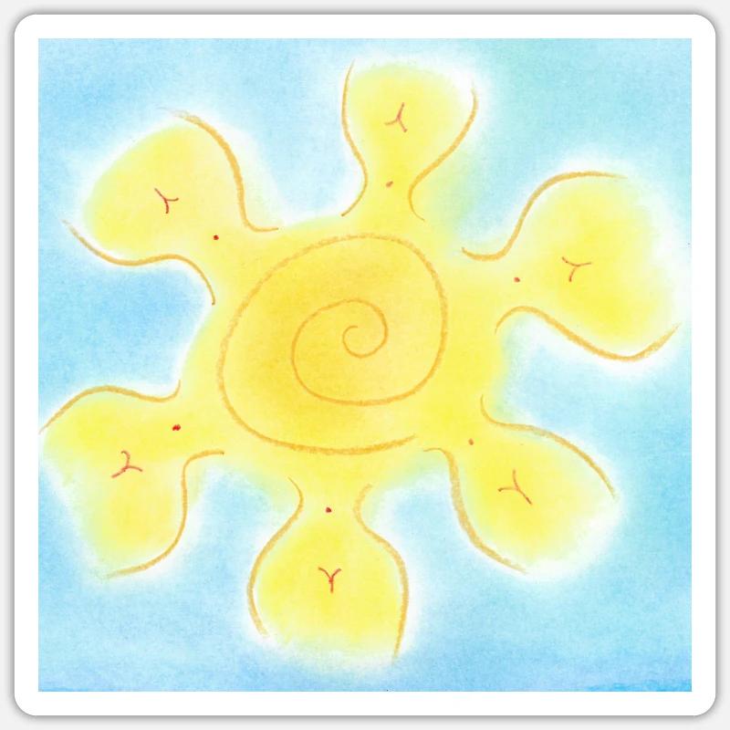 SOLESASO - Sticker Größe S (10 x 10 cm) - Mattweiß