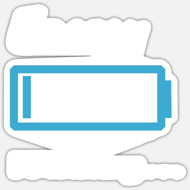 Energy loading... - Sticker size S (10 x 10 cm) - white matte