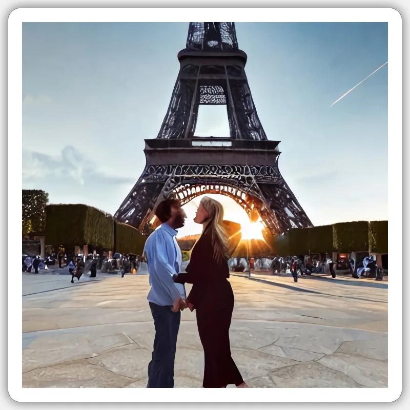 Romantic Rendezvous Sticker size S (10 x 10 cm)