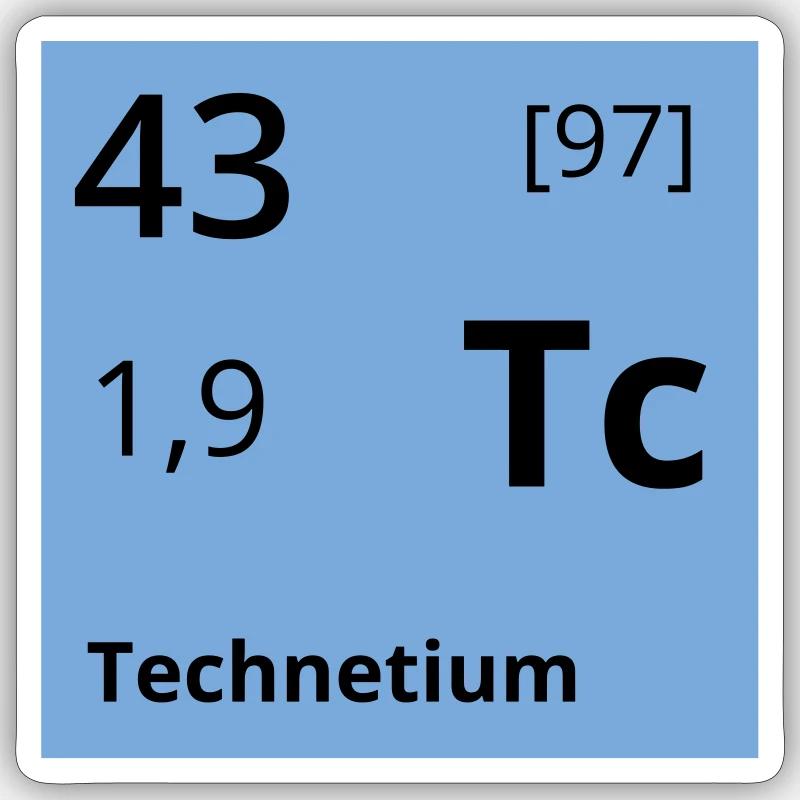 Technetium Sticker Größe S (10 x 10 cm)