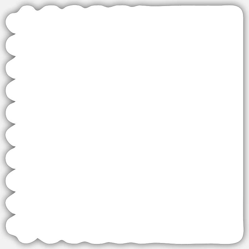Weise Punkte Flash - Sticker Größe S (10 x 10 cm) - Mattweiß