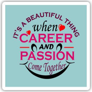 Nurse T shirt design - Sticker size S (10 x 10 cm) - white matte - Front