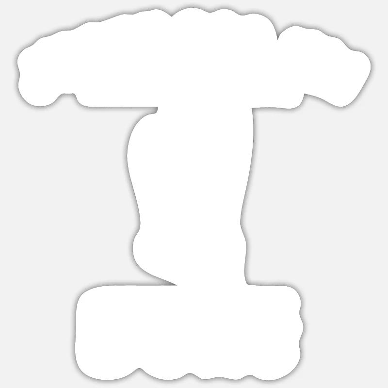J’peux pas j’ai boxe - Sticker taille S (10 x 10 cm) - blanc mat