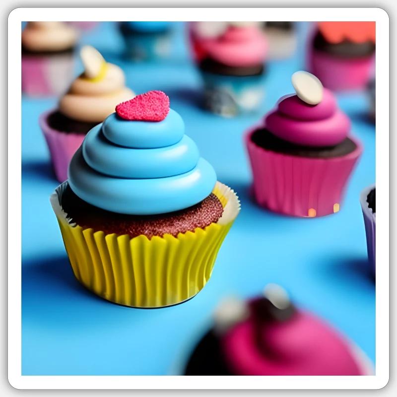 Party cupcakes Sticker size S (10 x 10 cm)