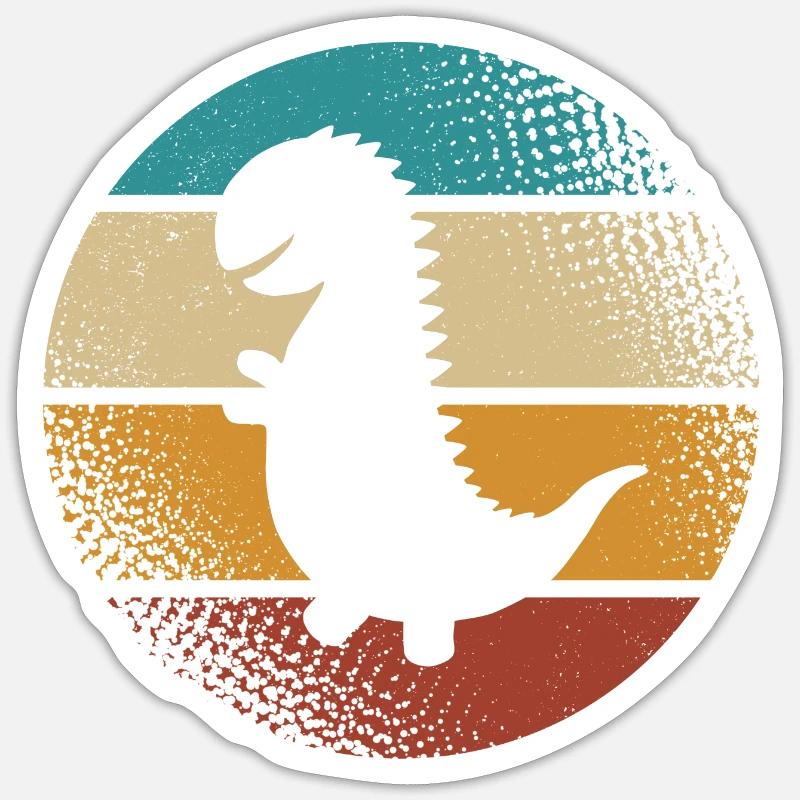 T-Rex - Sticker Größe S (10 x 10 cm) - Mattweiß