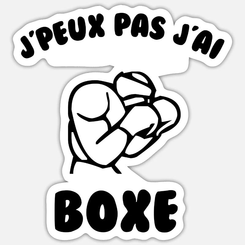 J’peux pas j’ai boxe Sticker taille S (10 x 10 cm)