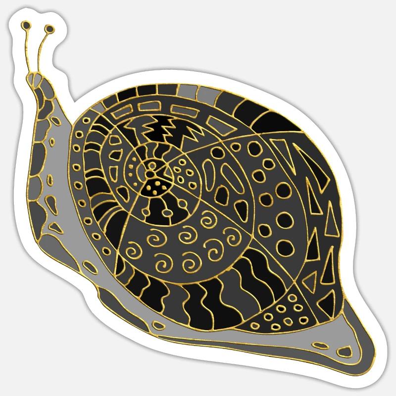 Snail - Sticker size S (10 x 10 cm) - white matte